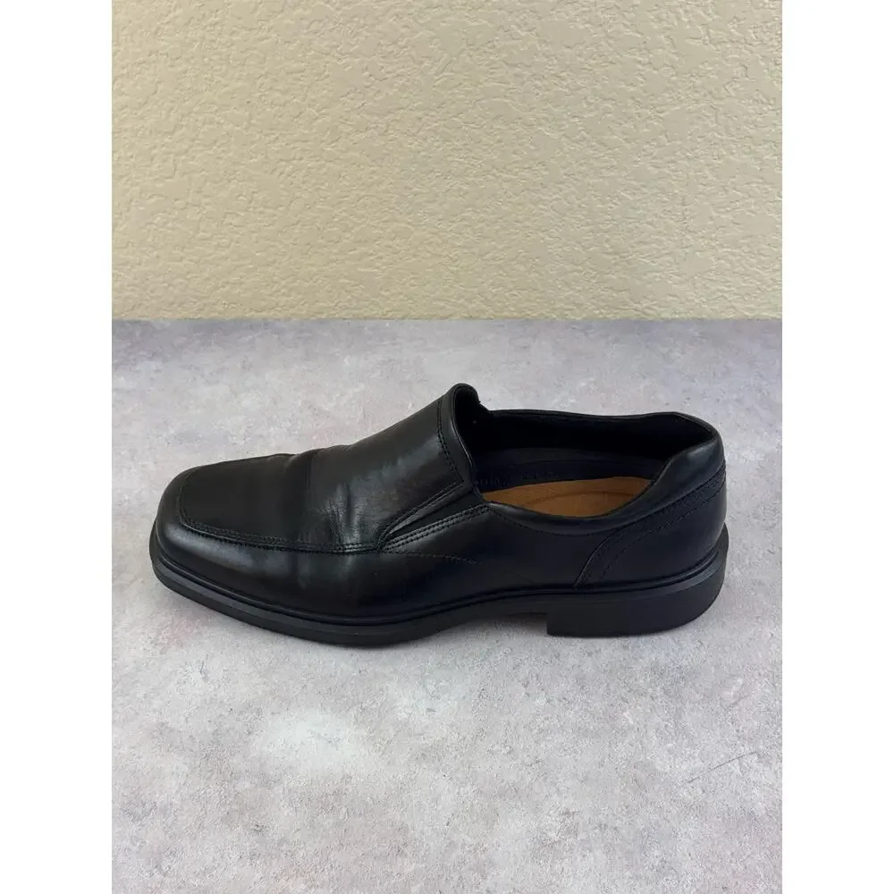 ECCO Helsinki 2 Men Black Leather Apron Toe Oxford Dress Shoes EU 43 US 9-9.5